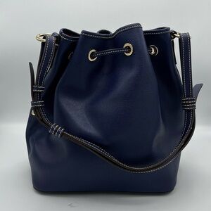 Used Dooney & Bourke bag, blue with gold hardware